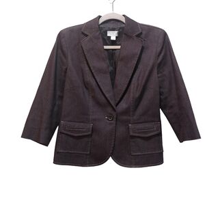 LOFT Ladies Long Sleeve Button Front Blazer
